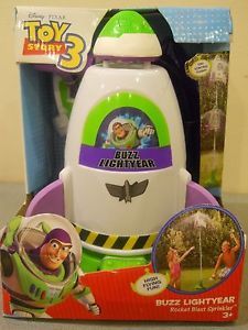 Disney Toy Story 3 Buzz Lightyear Rocket Blast Sprinkler Summer Water Toy Kids