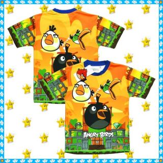 Angry Birds Official T Shirt Top Age 3 14 Years Toys Boys Kids Girls Clothes