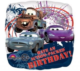 Disney Pixar Cars 2 II Spies Square Birthday Party Balloon Supplies Decorations