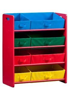 Primary 4 Tier Storage Rack Toy Organizer Kids Room Smart Storage Solution
