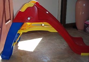 American Plastic Toy Slide for Kids Toddler Indoor Outdoor Fold Up