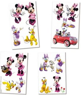 Sheet of 16 Disney Minnie Mickey Mouse Temporary Tattoos Birthday Party Favor
