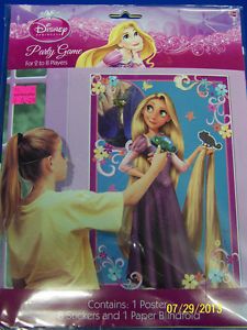Tangled Disney Princess Rapunzel Movie Kids Birthday Party Pin The Frog Game