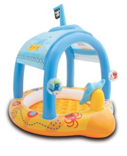 Intex Lil' Captain Pirate SHIP Kids Inflatable Baby Wading Pool 57426EP