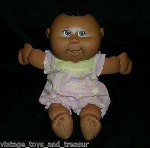 Cabbage Patch Kids CPK Doll African American Stuffed Animal Plush Toy Cute Dress