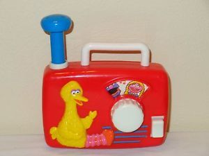 Sesame Street Musical Radio Toy Vintage Big Bird Music Box