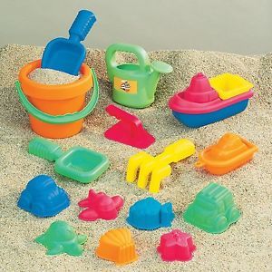 Toddlers Kids Sand Beach Water Fun Play Assorted Toy Set 15 Pieces