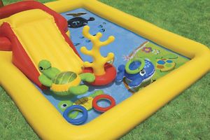 Intex Play Center Ocean 2 Swimming Pool Water Slide Fun Toy Kids Inflatable Baby
