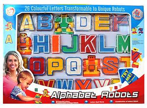 Brand New 26 Alphabet Letters Transformer Robot Toy Kid Educational Set 2
