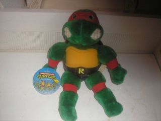 Mirage Studios 1989 Teenage Mutant Ninja Turtles Plush Toy Raphael 14" Tall