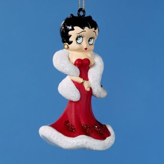 New Kurt Adler Betty Boop Christmas Ornament Beautifully Detailed with Red Dress