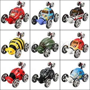 Mini Micro RC Radio Remote Control Racing Twister Stunt Flip Car Toy Kids ZX
