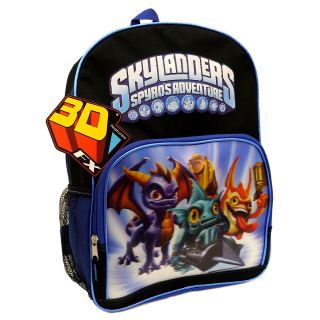 New Kids Skylanders Spyro's Adventure 16" 3 D School Backpack Book Bag