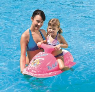 New Inflatable Childrens Ride on Pool Lilo Float Jet Ski Boat Beach Toy 41001