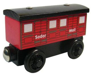 Sodor Mail Car Thomas Friends Wooden Train Coaches RARE B New USA Seller