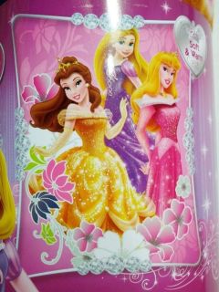Disney Princesses Belle Rapunzel Aurora Kids Fleece Throw Blanket 45"X60"