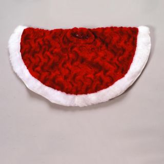 Christmas Kurt Adler 15" Mini Red Tree Skirt Santa New