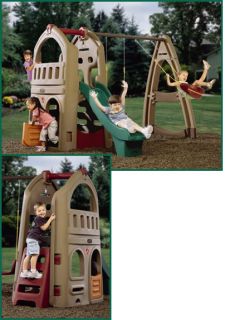 Step 2 Playful Playhouse Climber Swing Set Slide Extension Kids Boys Girls Toy