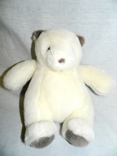 Vtg 1984 Gund Collectors Classic 10" Plush White Grey Polar Bear Teddy Baby Berg