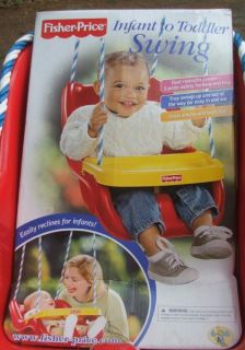 Fisher Price Swing Baby to Toddler New Unused Outdoor Portable Red