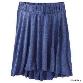 Liz Lange Maternity Blue Short Jersey Knit Skirt New Heather Blue Size M or L