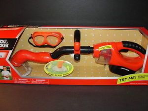 New Kids Black Decker Weed Trimmer Whacker Power Tools Junior Toy Eye Goggles