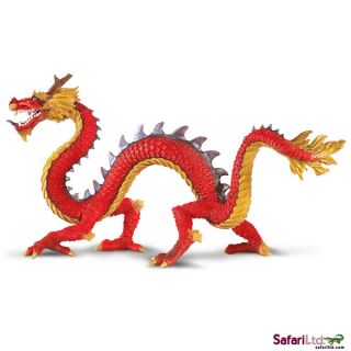 Horned Chinese Dragon 10135 Classic Fantasy Model Free SHIP USA w $25 Safari