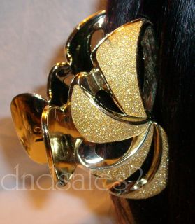 Glittered Metallic Shimmer Jaw Claw Hair Claw Clip 9140 Assorted Colors