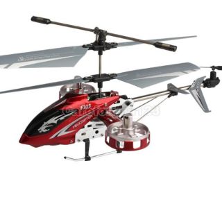 F103 Metal RC Remote Control Helicopter 4 Channel 4CH Gyro RTF Red LED Lights C