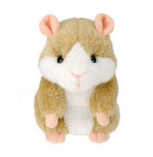 Super Likable Hamster Copy Voice Pet Recorder Talking Plush Toy Yellow