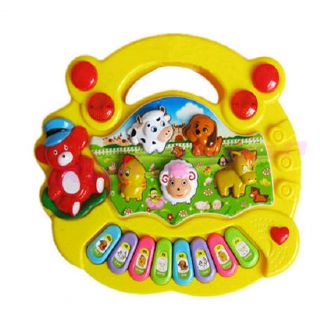 New Useful Popular Baby Kids Farm Animal Piano Music Developmental Toy Hot