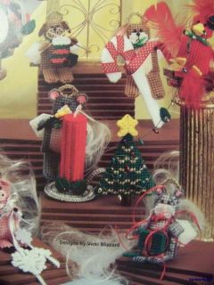 Cute Critter Christmas Ornaments Plastic Canvas Pattern Books