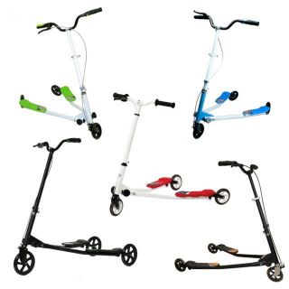 Fun New 3 Wheel Tri Speeder Push Scooter Winged Speeder Kids Toys Flicker Toy