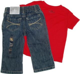 Baby Boys Shirt Denim Jeans 2 Piece Set Different Sizes Brands Infant Xmas