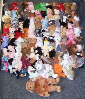187 Ty Beanie Babies Collection Lot Beanies Sale CLOSEOUT Bulk Toys Plush