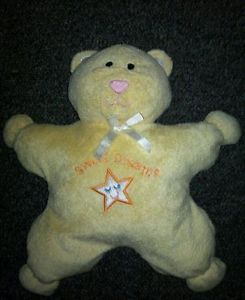 Kids Preferred Baby Yellow Teddy Bear Sweet Dreams Star Plush Toy Lovey