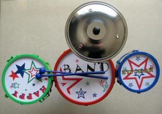 Musical Instruments Children Toy Kids Drum Kit Set Colorful Plastic Drum