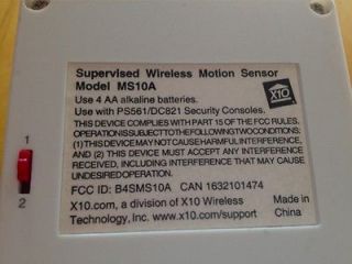 X10 MS10A Home Wireless Security System Motion Sensor
