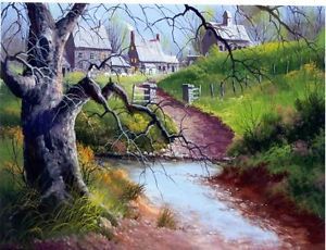 PBS Artist Jerry Yarnell 'English Countryside ' Instructional DVD in Acrylics