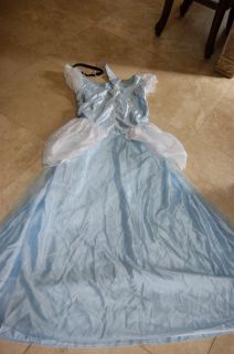 Disney Classic Princess Cinderella Costume Blue Ball Gown Adult Dress Large