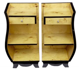 Pair Art Deco Bedside Cabinets Cabinets Nightstands Furniture