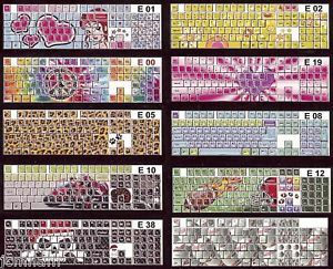 Keyboard Stickers Designer 10 Styles Fun Designs