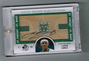 2012 13 SP Authentic Lebron James on Card Auto Home Court Signatures Card Nice