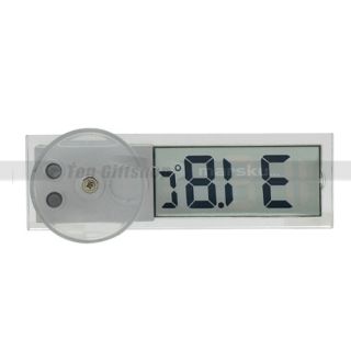 Mini Portable Digital LCD Display Auto Car Indoor Inside Home Thermometer Sucker