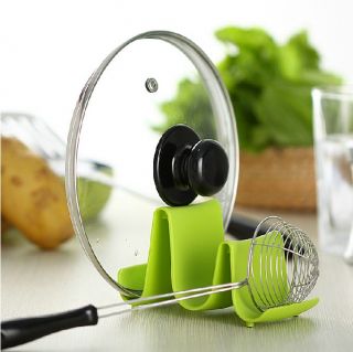 Spoon Rest Pot Pan Lid Stand Holder Rack Kitchen Decor Cooking Tool Utensil Gift