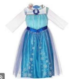 Disney Frozen Elsa Costume Dress Size 4 6X