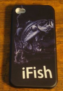 iPhone 3G iFish Cell Phone Cover Skin Case Fishing Decor