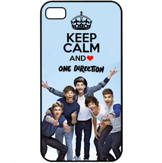 Take Me Home Autograph Keep Calm Love One Direction 1D iPhone 4 4S Hard Case