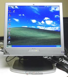 3 Stars HP 1730 17" Flat Screen LCD Desktop Computer Monitor DVI VGA Speakers
