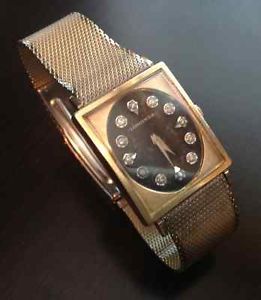 Vintage Longines 17 Jewel Men's Watch 10K Gold Filled Case Diamond Dial